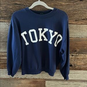 Wild Fable Navy Blue Crew Neck Sweater